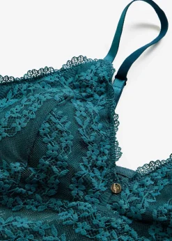 Brassière sans armatures à dentelle florale