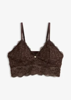 Brassière sans armatures à dentelle florale