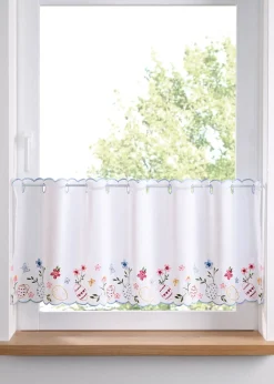 Brise-bise avec motifs de Pâques brodés