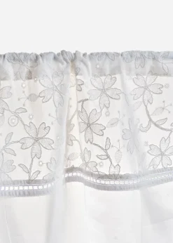 Brise-bise en coton avec broderies