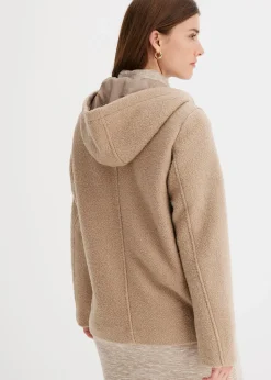 Caban en maille bouclette douce