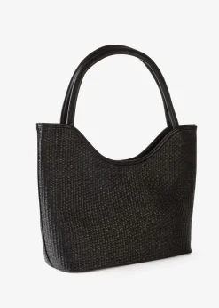 Cabas aspect paille