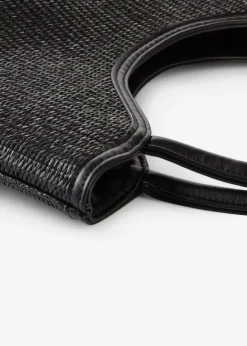 Cabas aspect paille