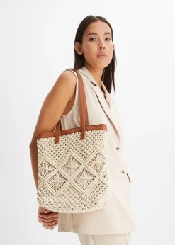 Cabas en macramé