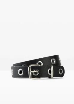Ceinture à œillets en métal
