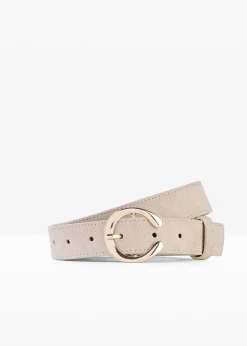 Ceinture en cuir à boucle ronde