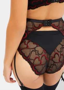 Ceinture porte-jarretelles à dentelle