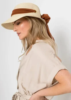 Chapeau de paille avec ruban