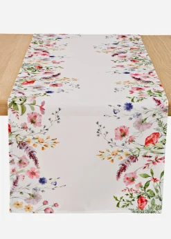 Chemin de table à imprimé floral