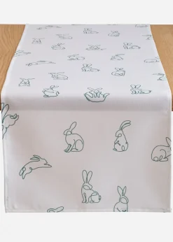 Chemin de table avec imprimé lapins