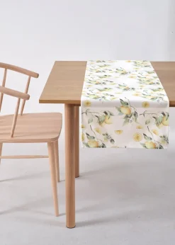 Chemin de table avec imprimé citrons