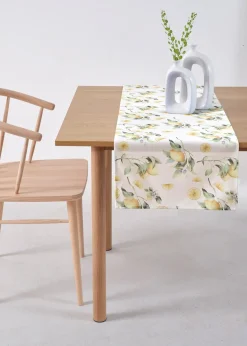 Chemin de table avec imprimé citrons