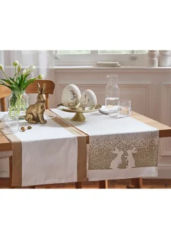 Chemin de table avec imprimé lapins