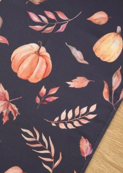 Chemin de table imperméable avec motif citrouille