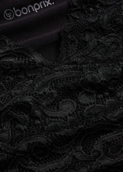 Chemise de nuit avec empiècement dentelle