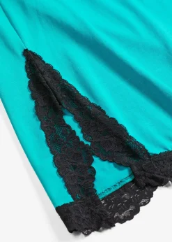 Chemise de nuit courte avec dentelle