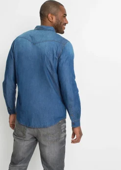 Chemise en jean 100% coton, slim