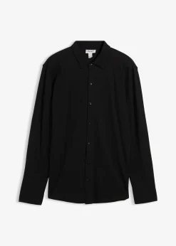 Chemise en piqué de coton ultra-extensible, slim