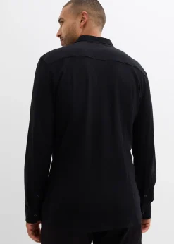 Chemise en piqué de coton ultra-extensible, slim