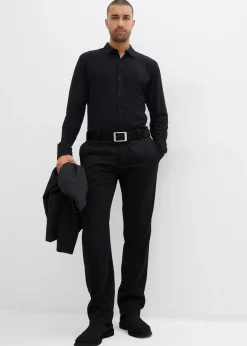 Chemise en piqué de coton ultra-extensible, slim