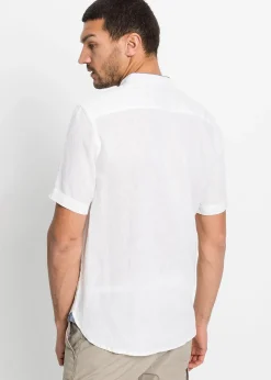 Chemise manches courtes 100% lin