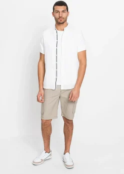 Chemise manches courtes 100% lin