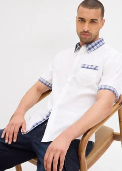 Chemise manches courtes 100% coton