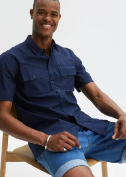 Chemise manches courtes 100 % coton