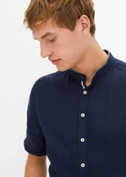Chemise manches courtes 100% lin