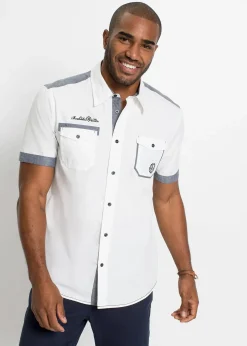 Chemise manches courtes 100% coton