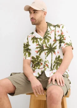 Chemise manches courtes en viscose, loose