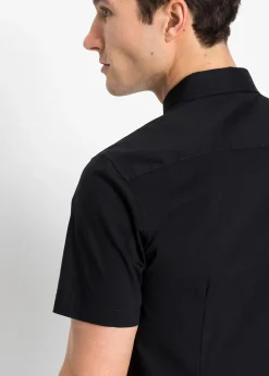 Chemise manches courtes extensible, slim