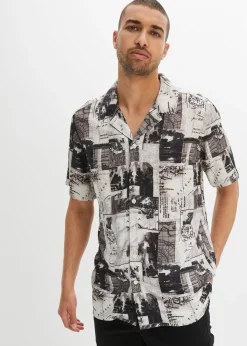 Chemise manches courtes en viscose