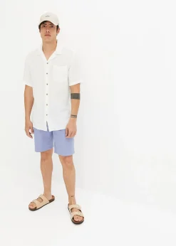 Chemise manches courtes en gaze 100% coton