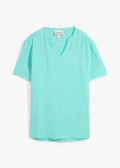 Chemise manches courtes en gaze de coton