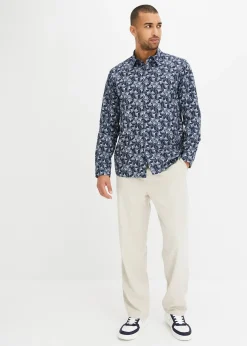 Chemise manches longues à motif