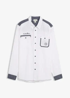 Chemise manches longues 100% coton