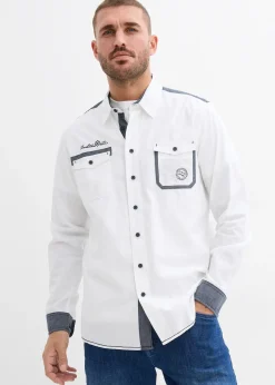 Chemise manches longues 100% coton