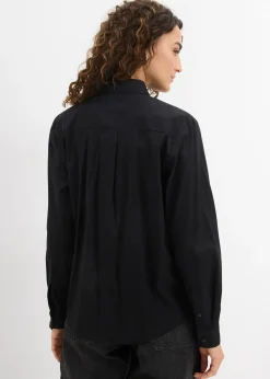 Chemise oversize avec poche poitrine contrastante