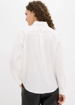 Chemise oversize avec poche poitrine contrastante