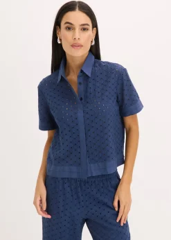 Chemisier à broderies anglaises