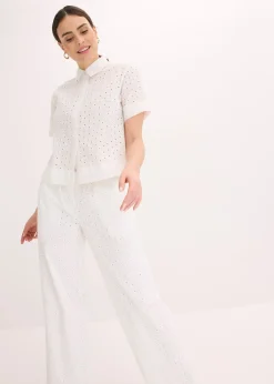 Chemisier à broderies anglaises