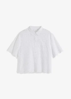 Chemisier à manches courtes, 100% coton