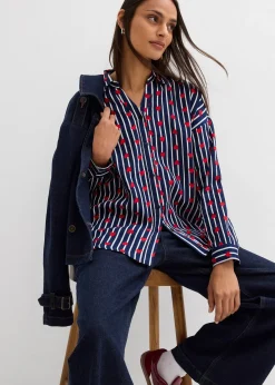 Chemisier doux et oversize en gaze de coton