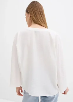 Chemisier en coton à manches larges