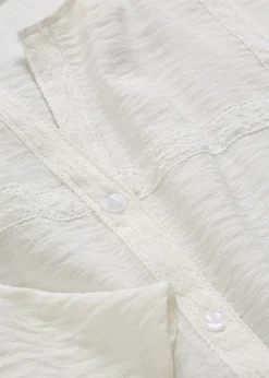 Chemisier en coton à manches larges