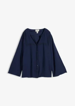 Chemisier en coton à manches larges