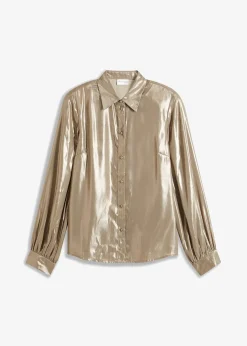 Chemisier en satin brillant