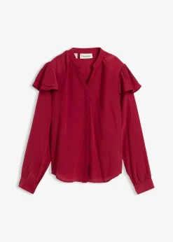 Chemisier en viscose et soie