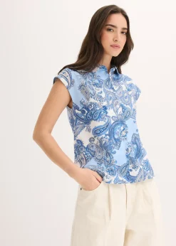 Chemisier imprimé en viscose fluide